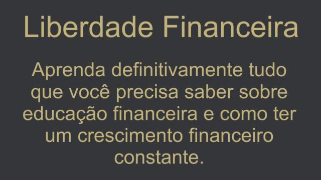 Liberdade Financeira - BÔNUS Liberdade Financeira - BÔNUS