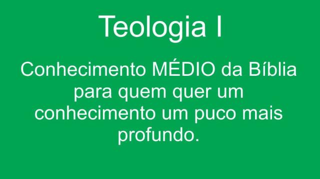 Teologia 1 Teologia 1