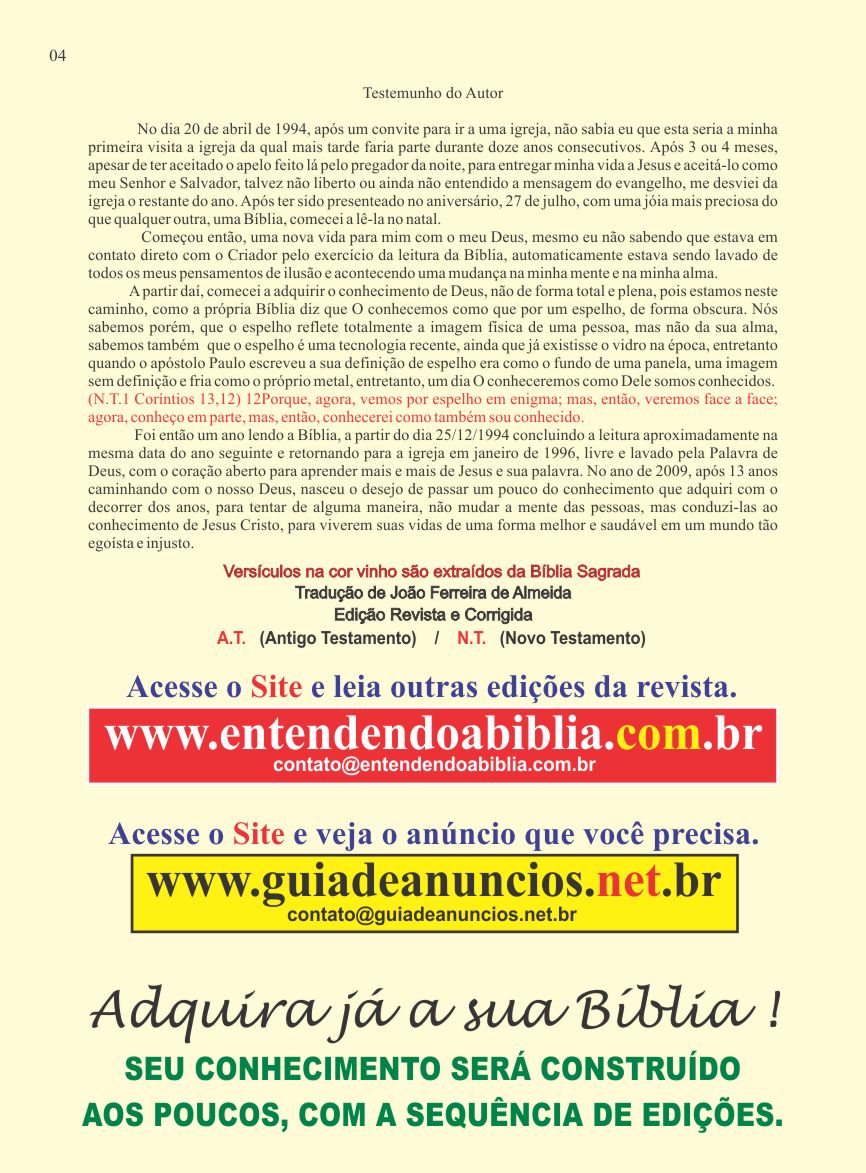 Entendendo A Bíblia - A revista do conhecimento