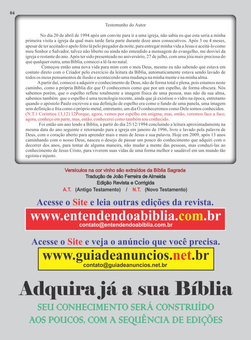 Entendendo A Bíblia - A revista do conhecimento