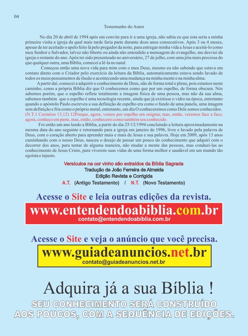 Entendendo A Bíblia - A revista do conhecimento