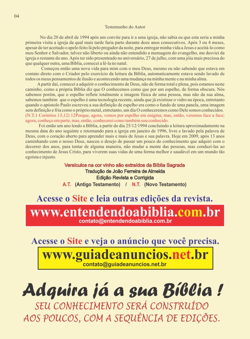Entendendo A Bíblia - A revista do conhecimento